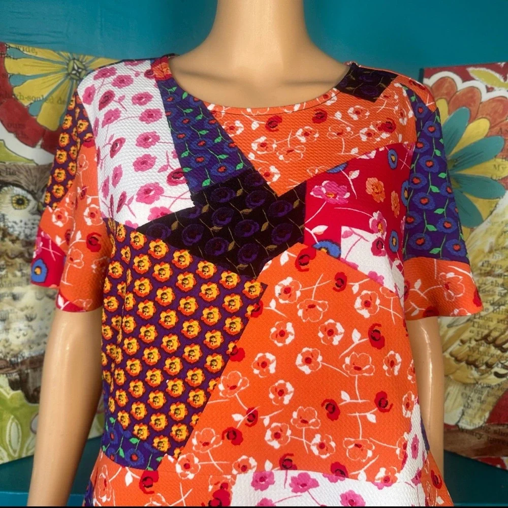 Beige by ECI Dress Floral Patchwork Large‎ - Picture 5 of 7